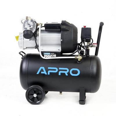 Компресор повітряний Apro 50 л / 2200 Вт / 8 бар / 416 л/хв  малошумний