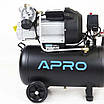 Компресор повітряний Apro 50 л / 2200 Вт / 8 бар / 416 л/хв малошумний, фото 9