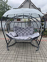 Крісло кокон тримісне з москітною сіткою