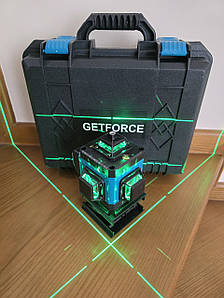 КЕЙС! 2 АКБ! Лазерний рівень Getforce 16 ліній 4D, фото 4