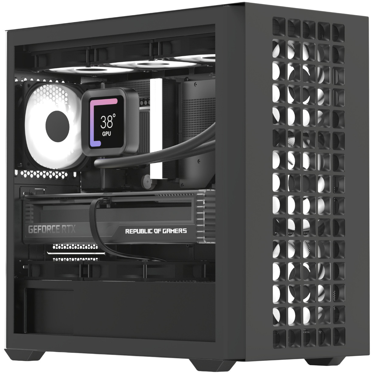 Корпус AeroCool D302A-G-BK-v1 (ACCS-DS04043.11) Black без БЖ, фото 1