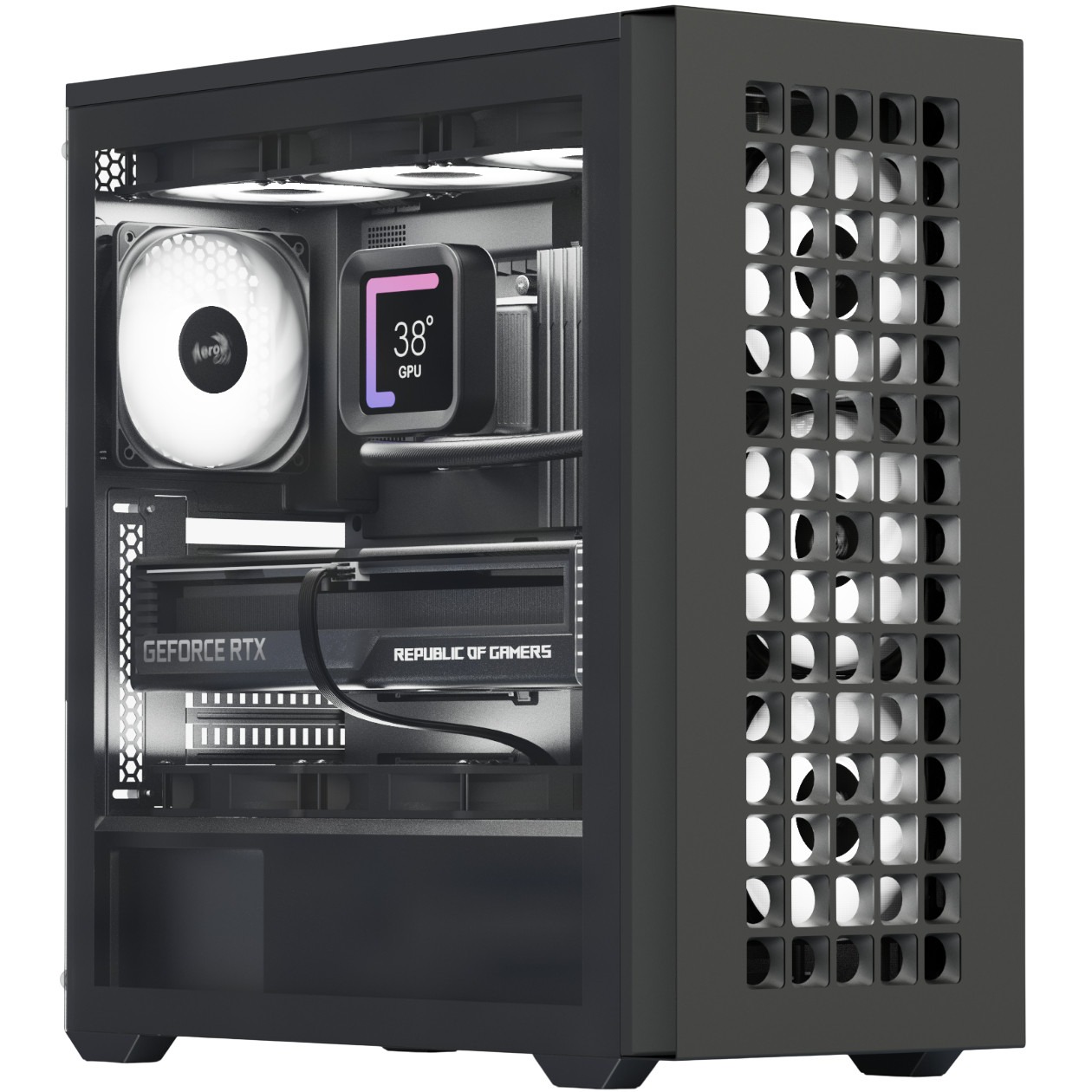 Корпус AeroCool D502A-G-BK-v1 (ACCM-DS02043.11) Black без БЖ, фото 1