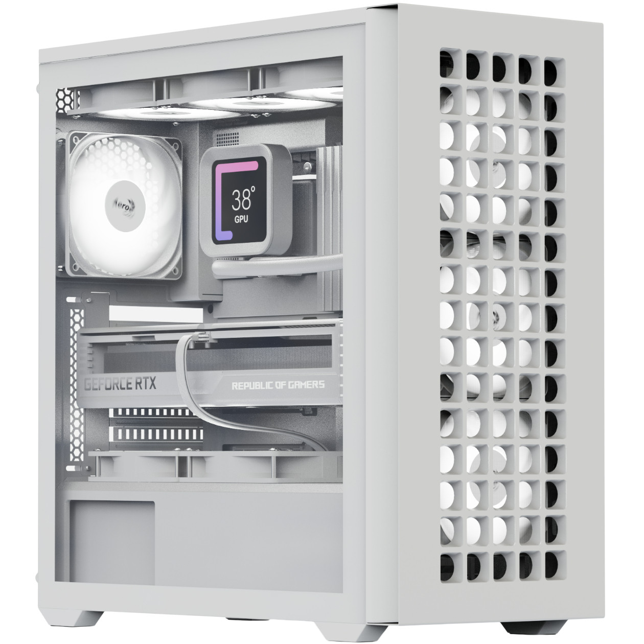 Корпус AeroCool D502A-G-WT-v1 (ACCM-DS02043.21) White без БЖ, фото 1