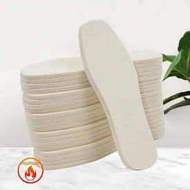 Устілка з білої повсті зимова 38-48