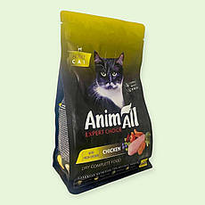 Супер-преміум сухий корм AnimAll для дорослих котів зі свіжою куркою, 400 г (178596), фото 4