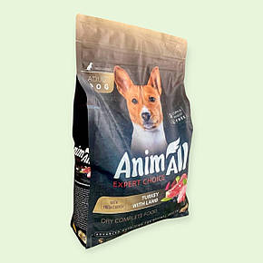 Супер-преміум сухий корм AnimAll для дорослих собак середніх порід з індичкою та ягням, 2,5 кг (178612), фото 3