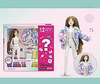 Кукла 30 см с съемной обувью и одеждой, 12 аксессуаров для девочек, игрушка для развития воображения и