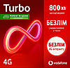 Стартовий пакет Vodafone TurboБезлім