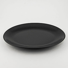 Тарілка фарфорова чорна овальна 24 см "Black" Porland