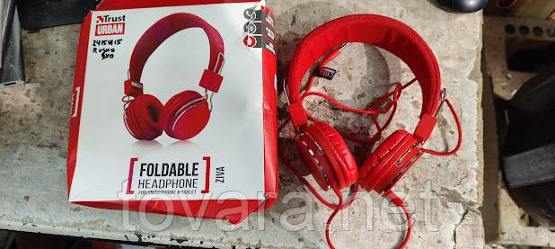 Наушники Trust Ziva Foldable Red 21822 № 24150115