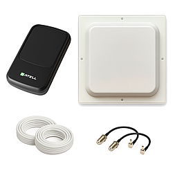 4G інтернет комплект WiFi роутер Satell F3000 + антена R-Net квадрат MIMO 2x17 Дб