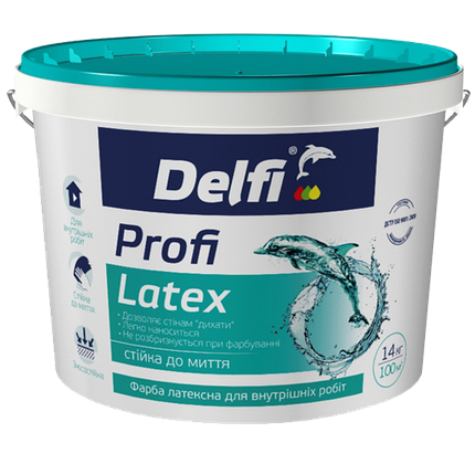 Фарба латексна акрилова для внутрішніх робіт "Profi Latex", 14 кг., фото 1