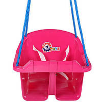 Пластикова гойдалка "Малюк ТехноК" іграшка для малюків, стійка й безпечна гойдалка