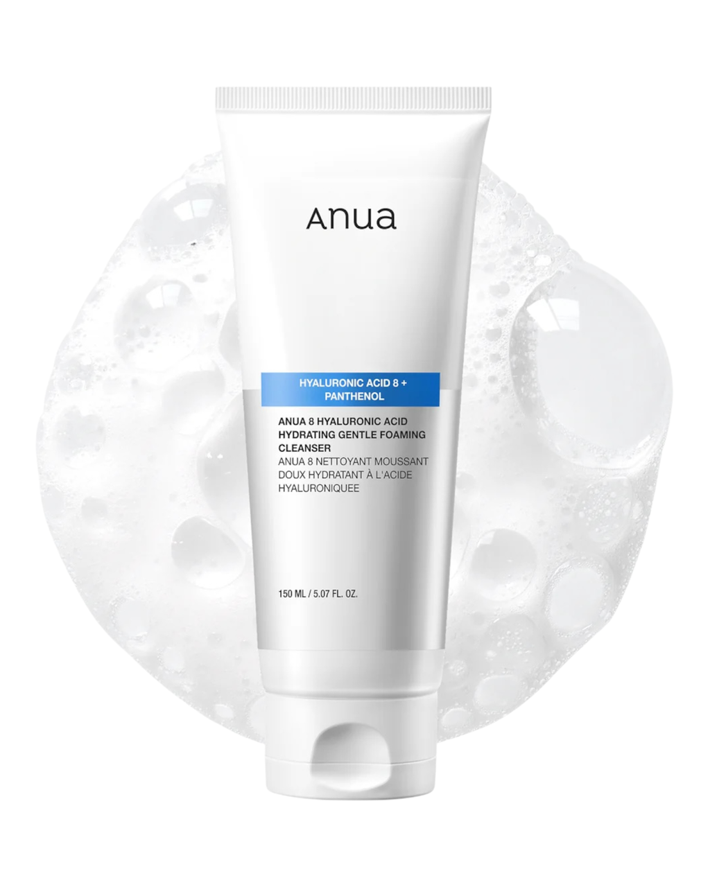 Делікатна пінка для вмивання ANUA 8 Hyaluronic Acid Hydrating Gentle Foaming Cleanser 150 мл