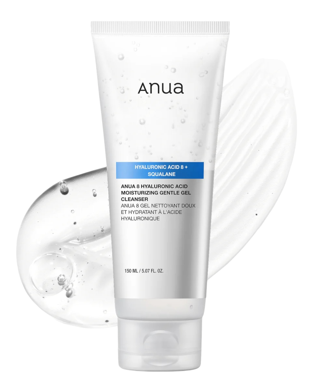 Зволожуючий гель для вмивання ANUA 8 Hyaluronic Acid Moisturizing Gentle Gel Cleanser 150 мл