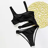 Суцільний жіночий купальник з вирізами – елегантний дизайн, що підкреслює фігуру, фото 8