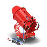 SHOWplus Cannon Mini Color - пінна пушка, генератор піни стріляючий для дискотек і вечірок, фото 3