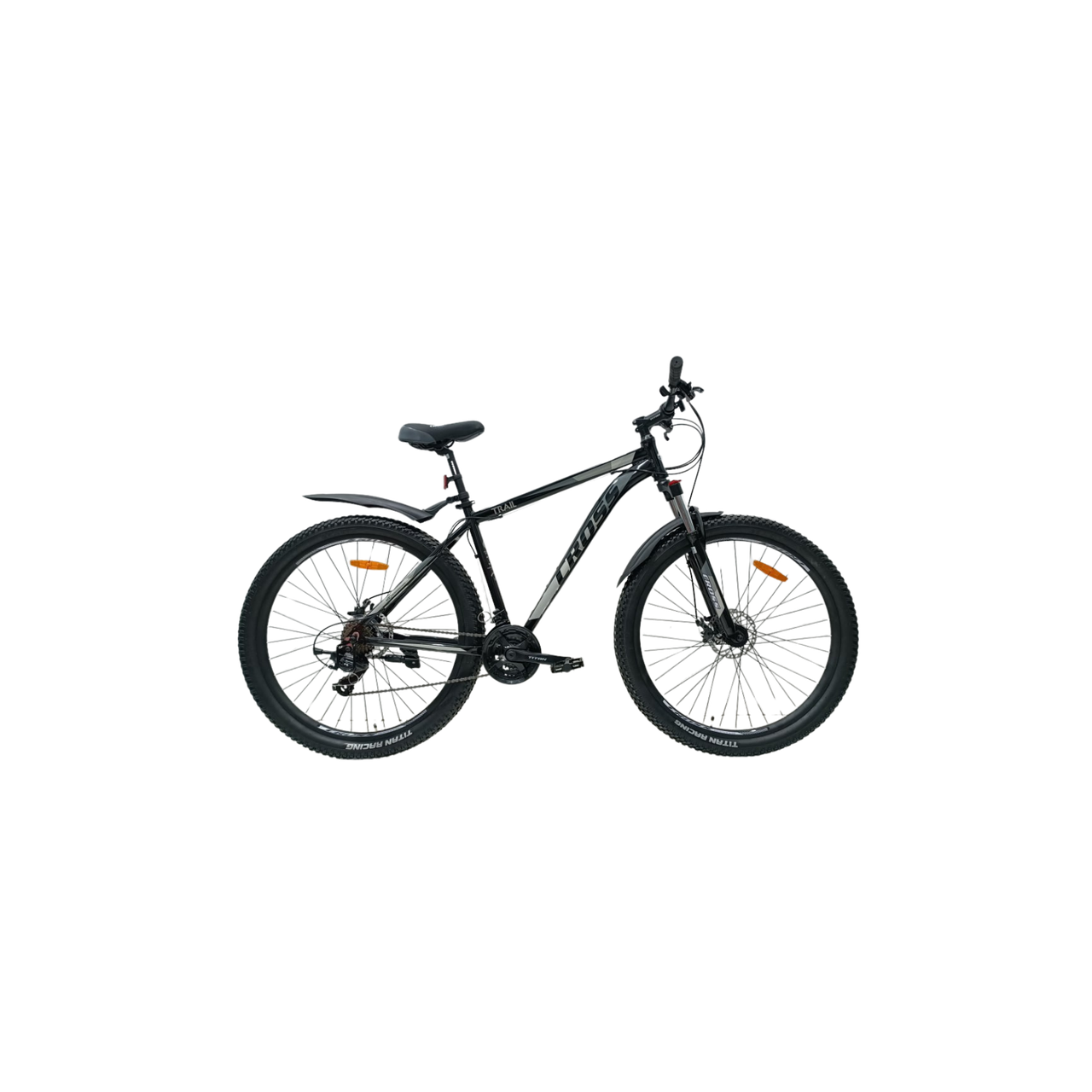 Велосипед Cross 29*3 AL Trail 2024 Рама-19 black-grey
