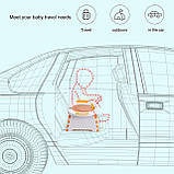 Дитячий складний туристичний туалет Orange | Портативний горщик для подорожей, авто, природи | Від 1 до 5 років, фото 4