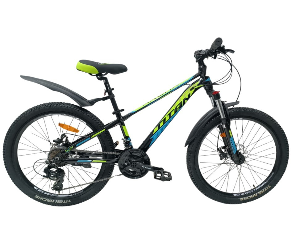Велосипед Titan 24` Arena 2024 Рама-12`` black-green