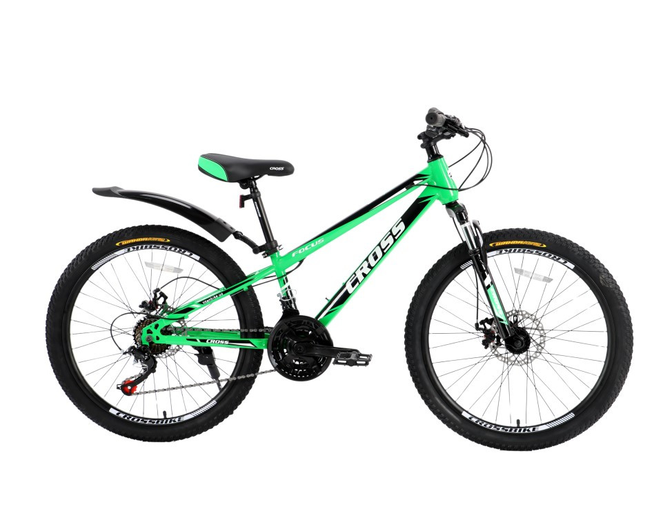 Велосипед Cross 26 Focus 2024 Рама-13 green-black