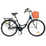 Велосипед SPARK PLANET VENERA 26-AL-17-ZV-D (планетарна) синій, фото 7