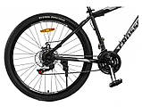 Велосипед CrossBike 27,5`` Storm Рама-17`` black-green, фото 3
