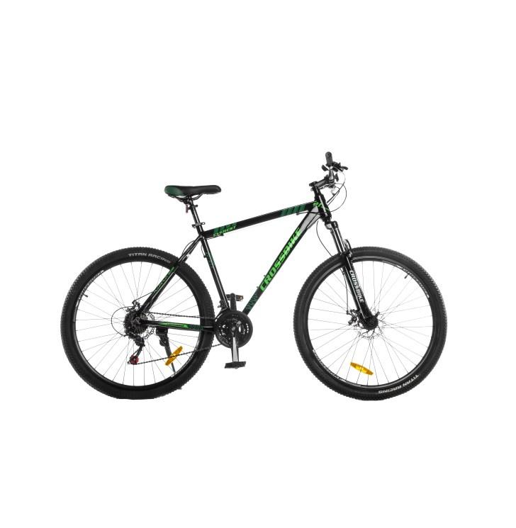 Велосипед CrossBike 27,5 AL Everest 2024 Рама-17 black-green