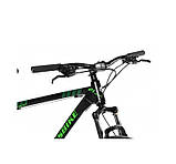 Велосипед CrossBike 27,5 AL Everest 2024 Рама-17 black-green, фото 5