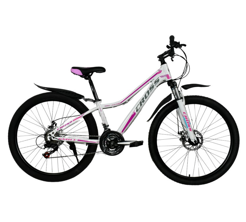Велосипед Cross 24` Smile-Рама-12`` white-violet