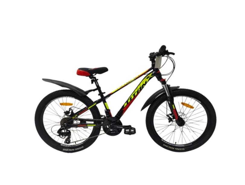 Велосипед Titan 24 AL Arena 2024 Рама-12 black-red