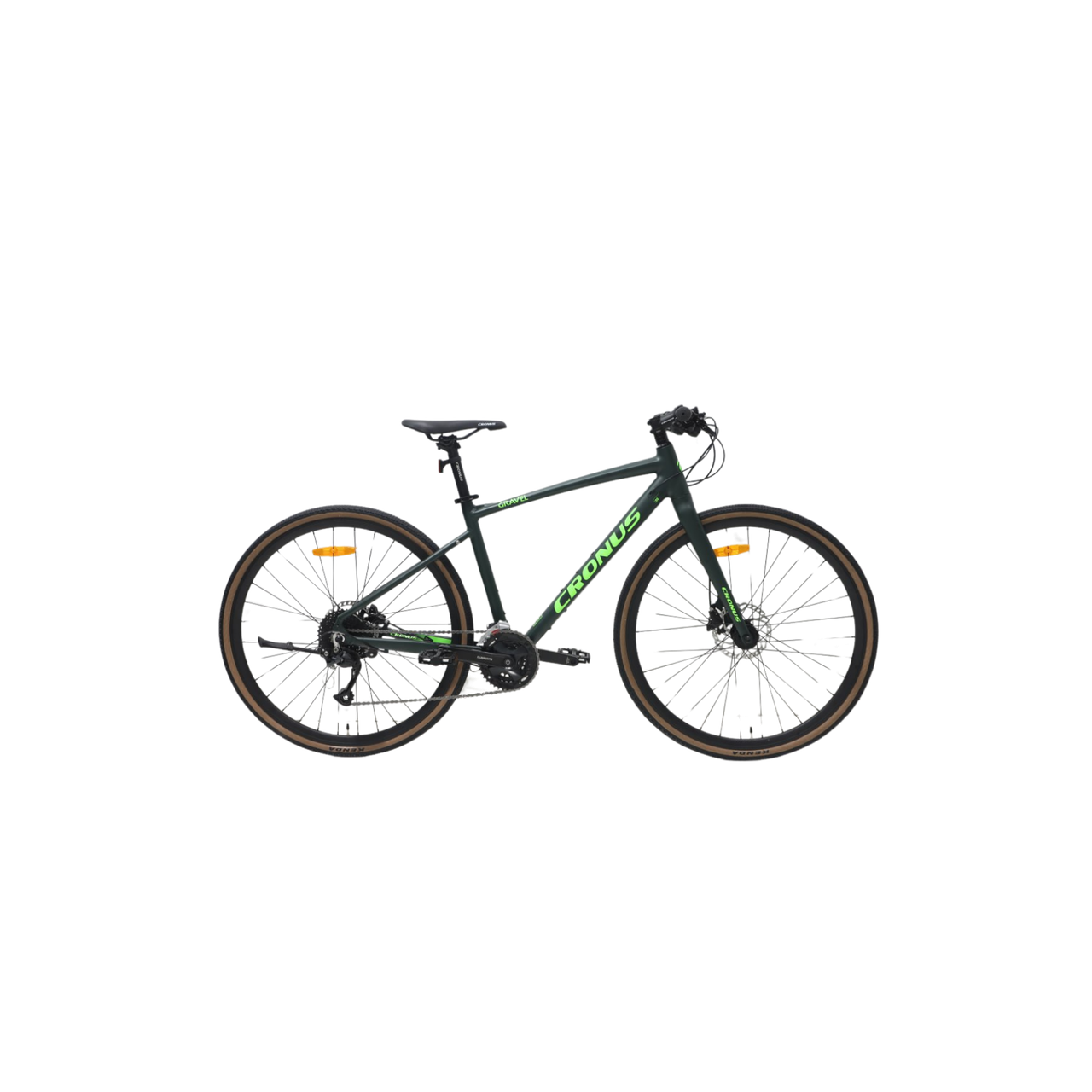 Велосипед Cronus 28 AL Gravel 2024 Рама-17,5 black-green
