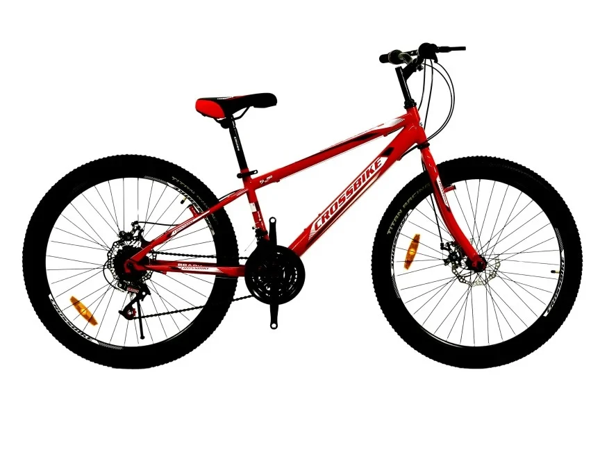 Велосипед CrossBike 26`` Spark D-Steel Рама 13`` red