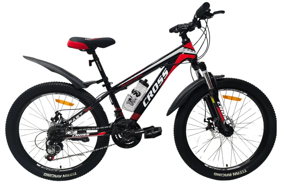 Велосипед Cross 24 Fast Рама-12 black-red-white