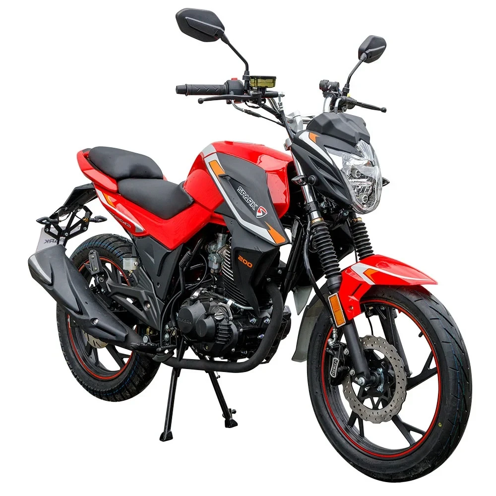 Мотоцикл Spark SP200R-30 (заводське паковання) (Чорний з червоним)