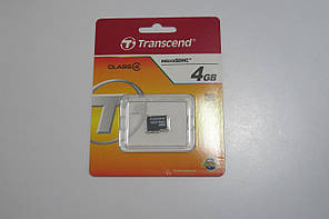 Картка пам'яті Transcend 4 GB microSDHC (NA-1372) 