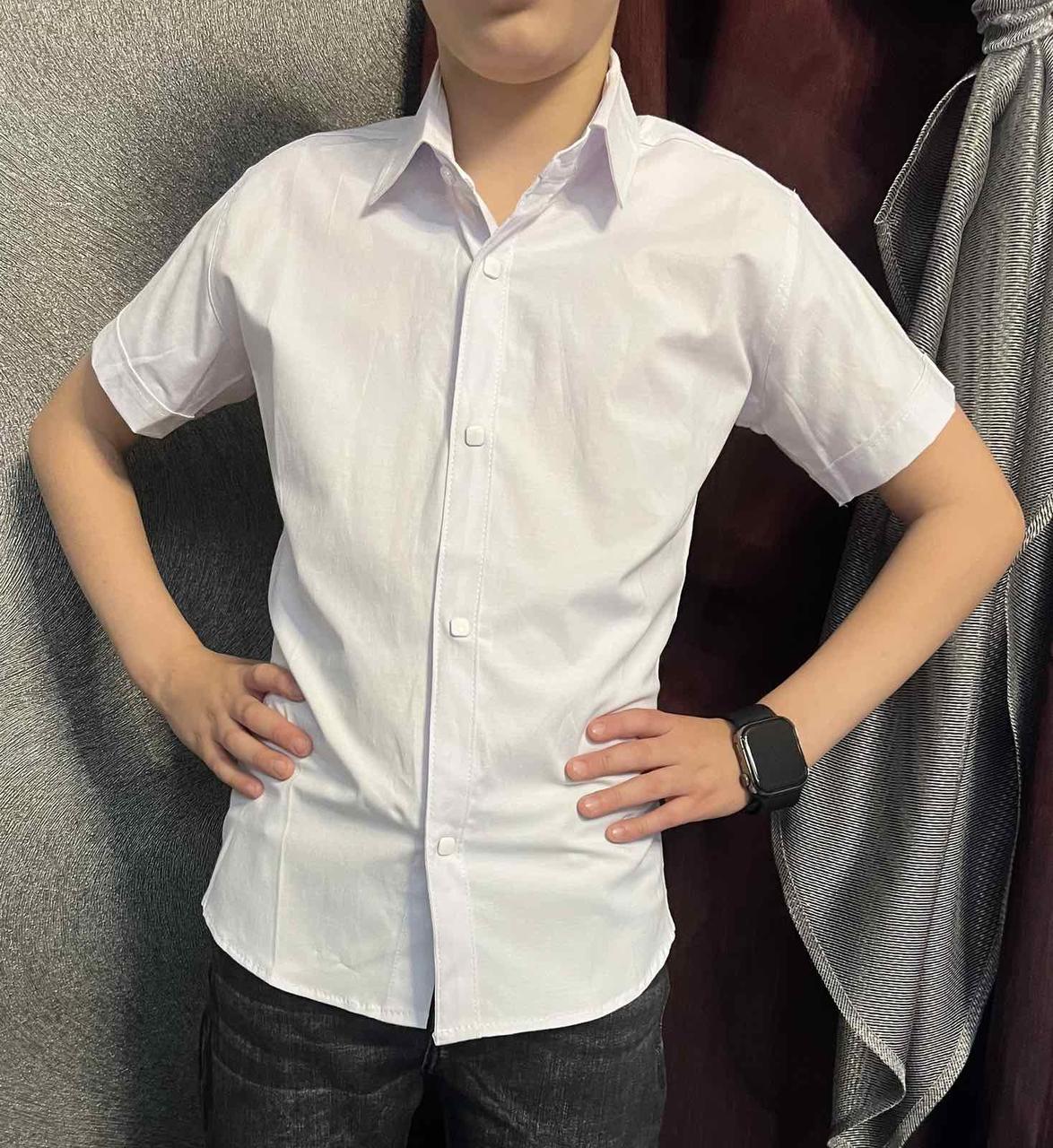 Сорочка з коротким рукавом для хлопчиків 11/16 років; Гурт, фото 1