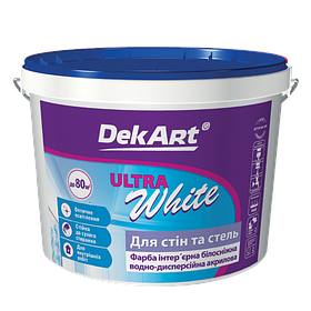 Фарба інтер'єрна для стін і стель білосніжна "Ultra White", 12,6 кг.