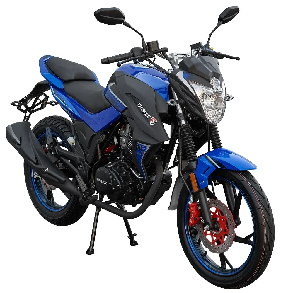 Мотоцикл Spark SP200R-28 (заводське паковання) (Чорний з червоним)