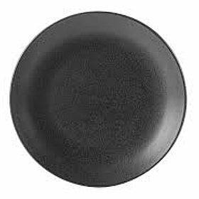 Тарілка фарфорова чорна 28 см "Black" Porland