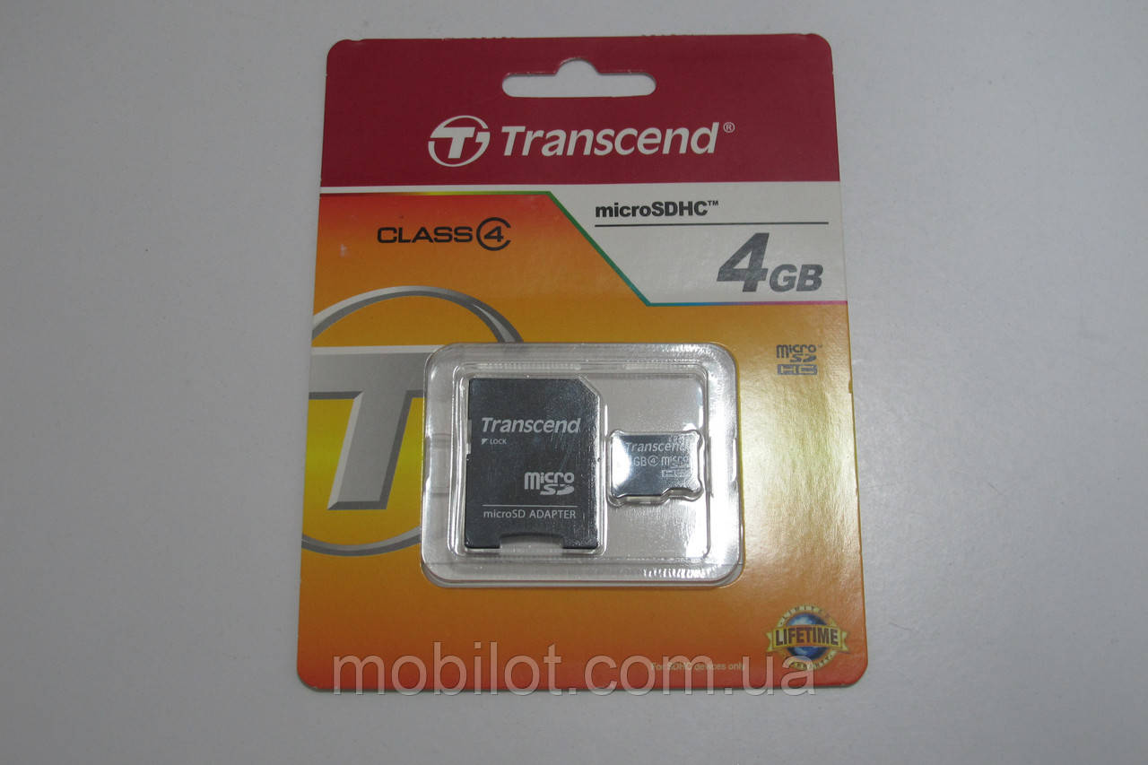 Картка пам'яті Transcend 4 GB microSDHC (NA-1373) 
