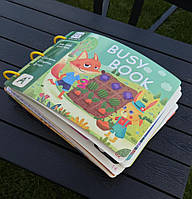 Розвиваюча книга на ліпучках 30 сторінок ВЖЕ ЗІБРАНА