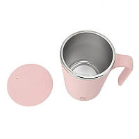 Al Автоматична чашка затяжка DTM-661 для перемішування напоїв термомагнітний кухоль із капсулою 400 мл бездротовий USB Pink