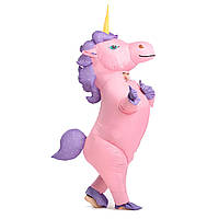 Надувний костюм Єдинорога RESTEQ, Unicorn косплей, костюм рожевої конячки. Єдиноріг надувний 2,5 м
