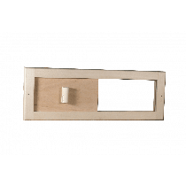 Засувка вентиляційна липа 365 x 125 мм для лазні та сауни