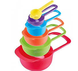 Набір мірних ложок 6 штук Кольоровий Мірний посуд ємності для вимірювання мл