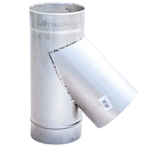 Трійник одностінний Ø120 0.8 мм