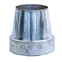 Утеплений сендвіч Конус Ø120/180 мм в оцинкованому кожусі