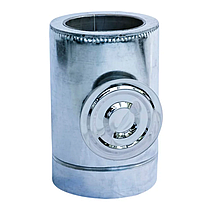 Утеплена сендвіч Ревізія Ø120/180 мм в оцинкованому кожусі