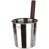 Шайка Tesli 5 л Steel для лазні та сауни